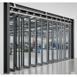 industrial sliding-folding door systems